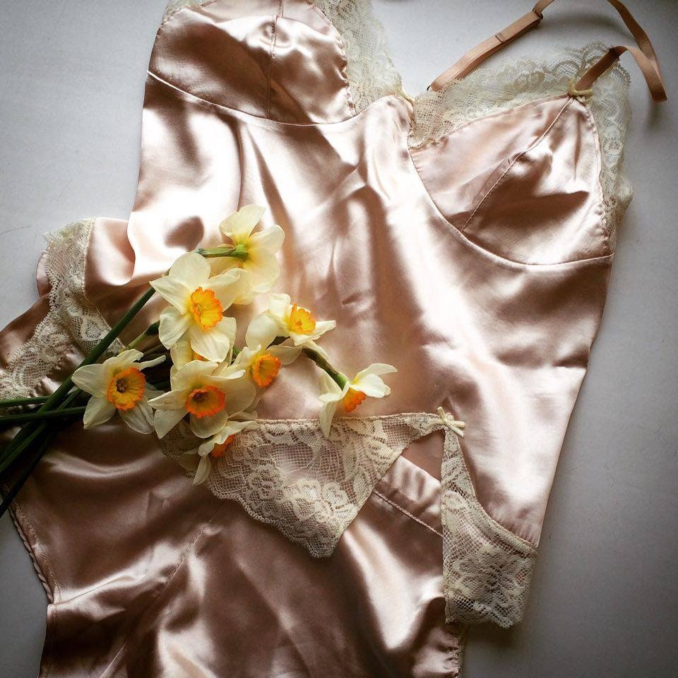 PURPLE LINGERIE SET 100% Silk Nightgown Chic Lilac Silk | Etsy