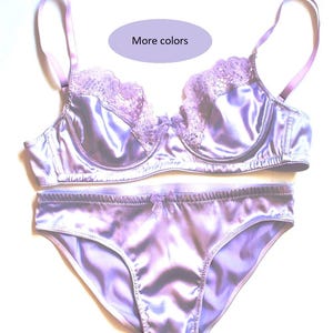 Natural Silk Lingerie Set, Various Colors for Women