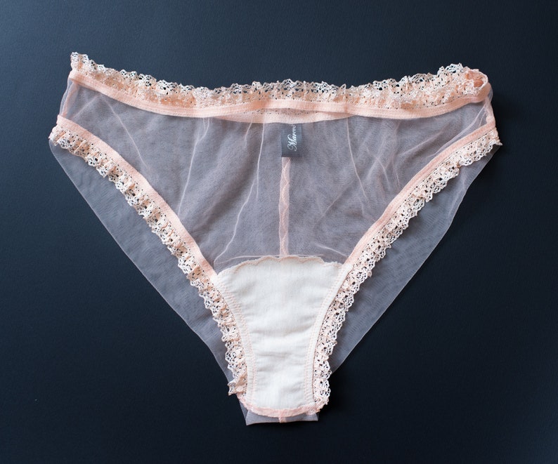 Sheer Thong Peach See Through Lingerie for Women Transparent - Etsy