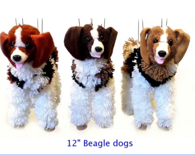 Beagle Puppy Dog Wooden Puppet Pet Etsy