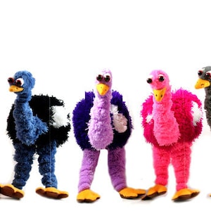 New 14”  Ostriches puppets marionettes