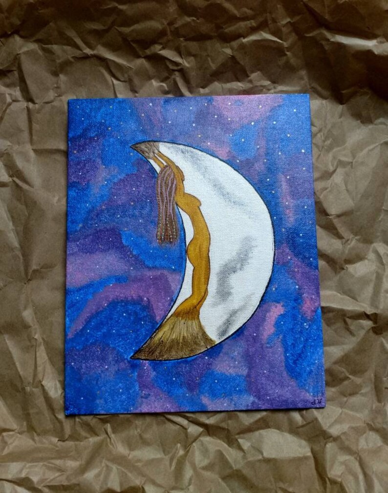 Boho Home Decor Boho Wall Art Boho Wall Decor Moon Wall Etsy