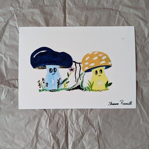 Mushroom art, mushroom decor, mushroom home decor, Mushie art, Mushie decor, mushroom wall decor, mushroom wall art