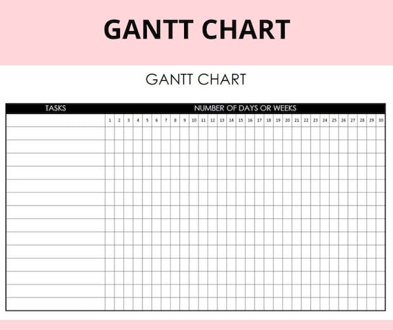 Bar Chart Schedule Template