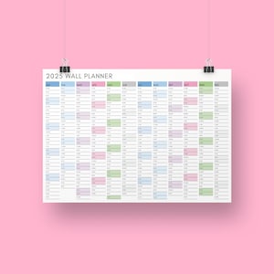 2025 Wall Calendar Beautiful & Functional Monthly Planner for Home and Office