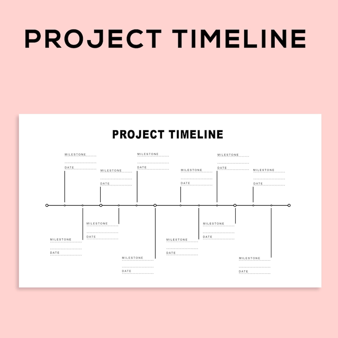 Project Management Milestone Timeline Charts And Project Planner Project Management Milestone Timeline Charts And Project Planner