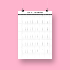 2025 Wall Calendar, annual wall calendar in multi sizes