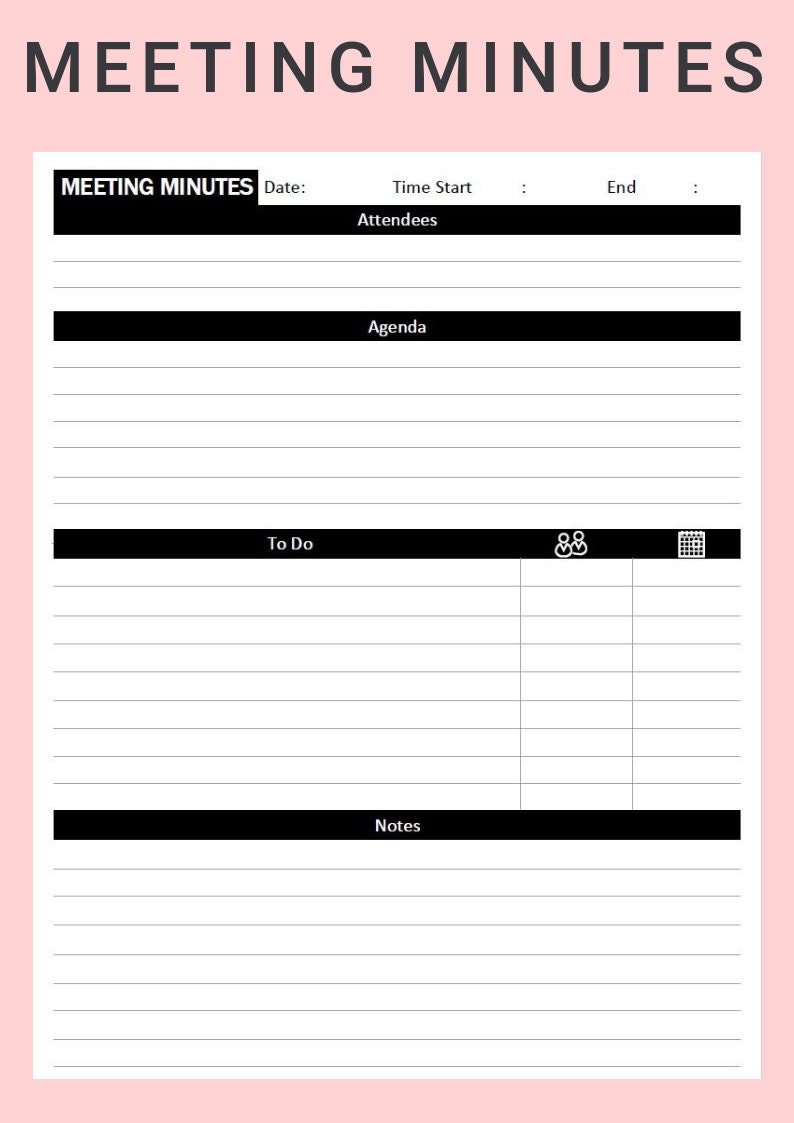 business meeting agenda template standard meeting minutes standard meeting minutes template