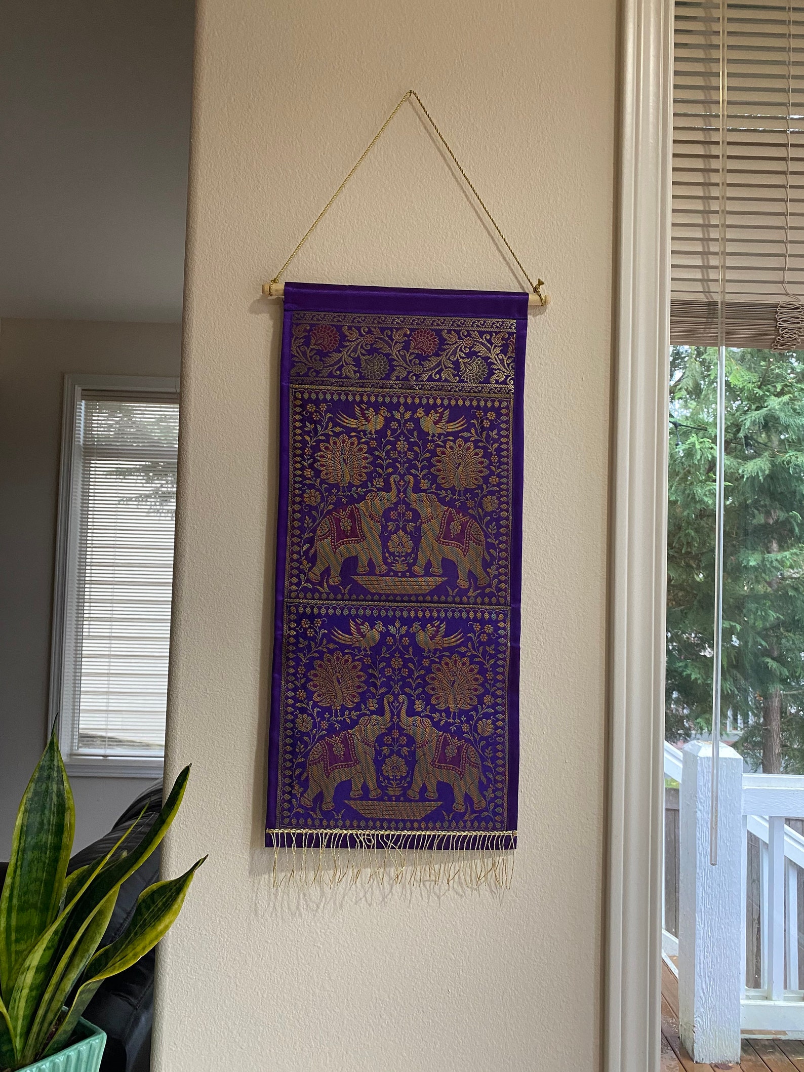 Purple Wall Hanging Decorative Organizermail/ Letter Holder Etsy