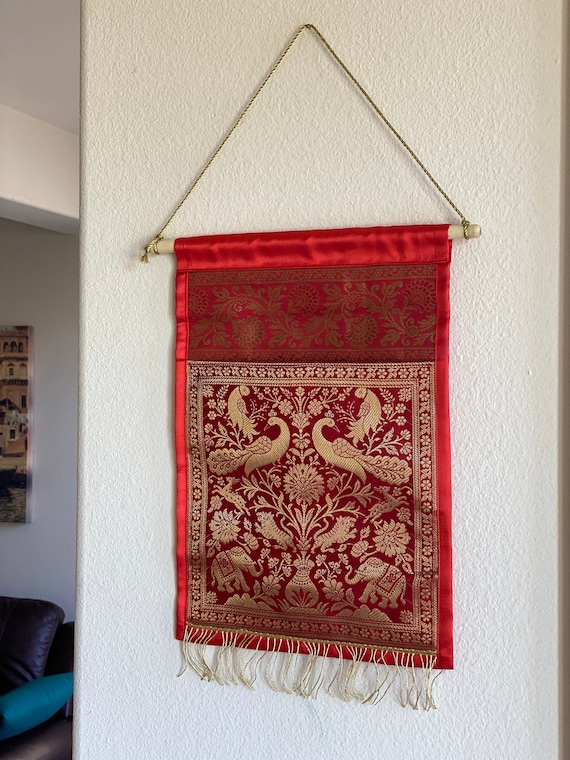 セール，2025 シルクタペストリー シルク 壁掛 ウォールデコレーション