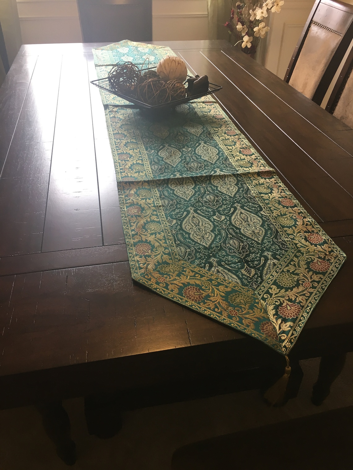 Formal Table Runner Brocade 14 X 80 Inches 110 Inches Etsy