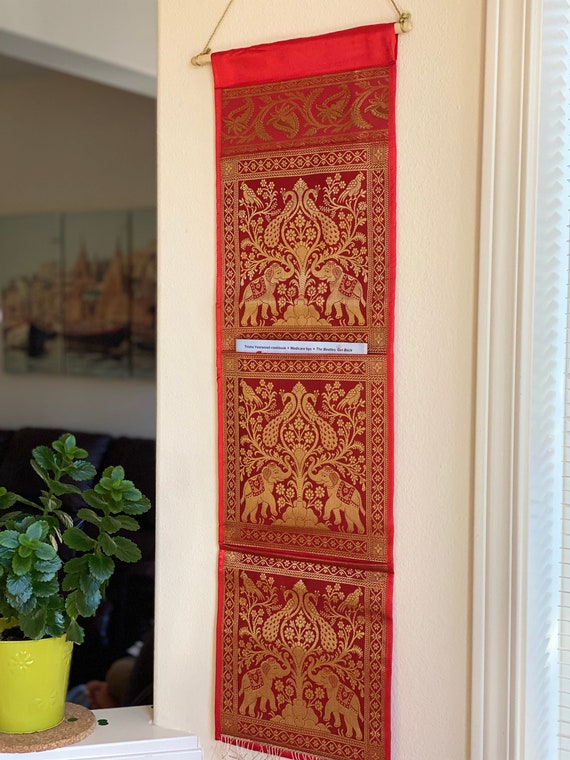 Silk tapestry wall hanging sale