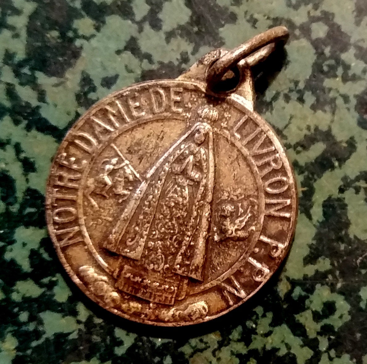 Rare Médaille Religieuse Notre Dame de Livron Medal Religious French de Livron