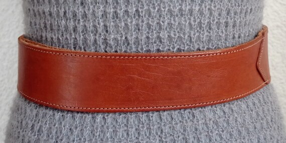 Ceinturon Cuir Rouge Vintage Miss Sixty 100 Cm - Large, Pour Femme, Occasion