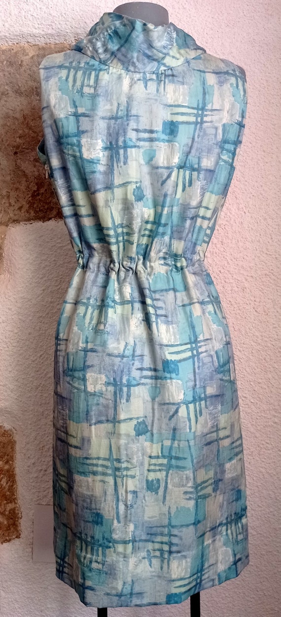 Robe imprimé graphique pure viscose - Robe