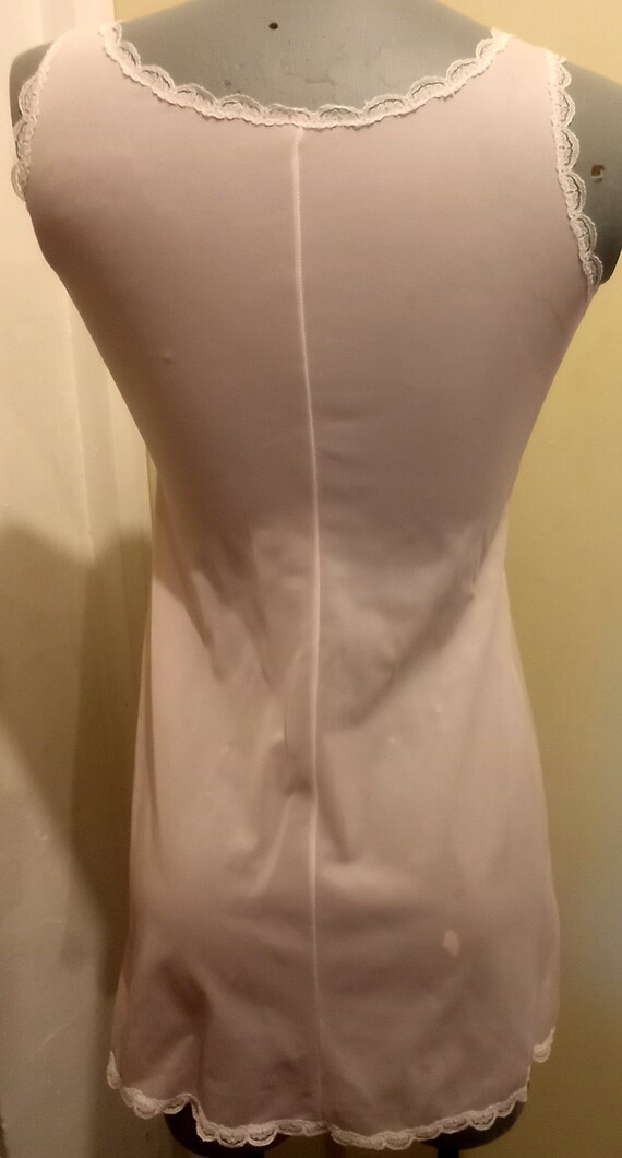 Déshabillé Nuisette Rose Vintage Années 60 - Nylfrance Taille 32 - Occasion Très Bon état