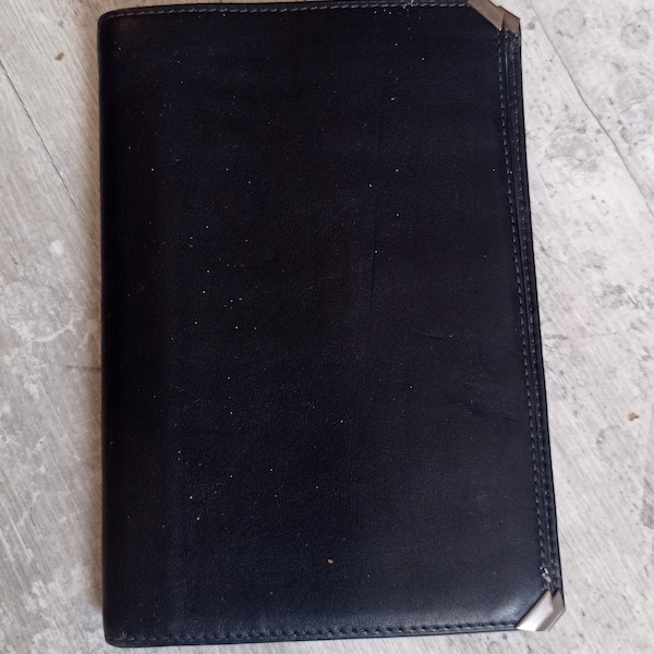 Vintage black leather wallet wallet Le Tanneur