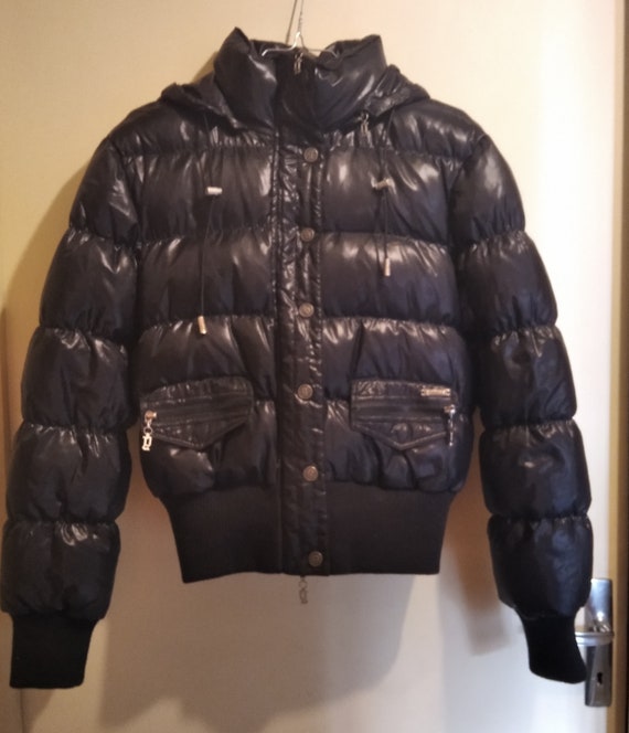 Anorak Down Jacket GALLIANO Black Goose 