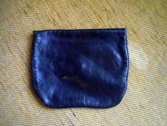 Sac à main ou épaule, vintage cuir noir, année 60 ,ma… - Gem