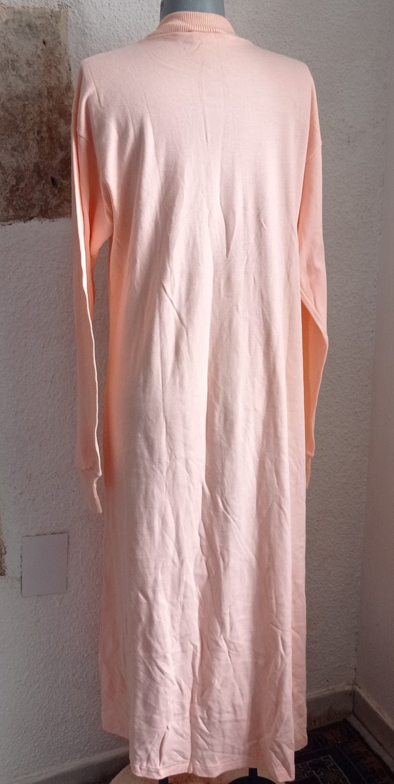 Vintage pink nightgown in combed cotton T 44-46 - image 2