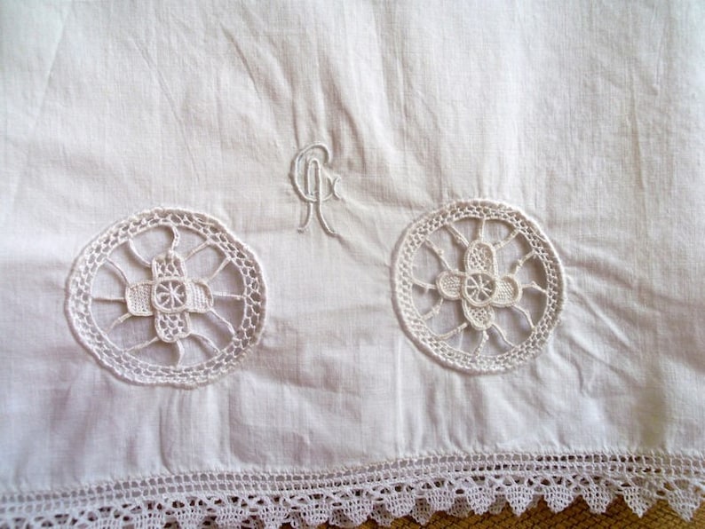 Vintage shorts year old embroidered monogrammed Vintage panties year 50 embroidered monogramd