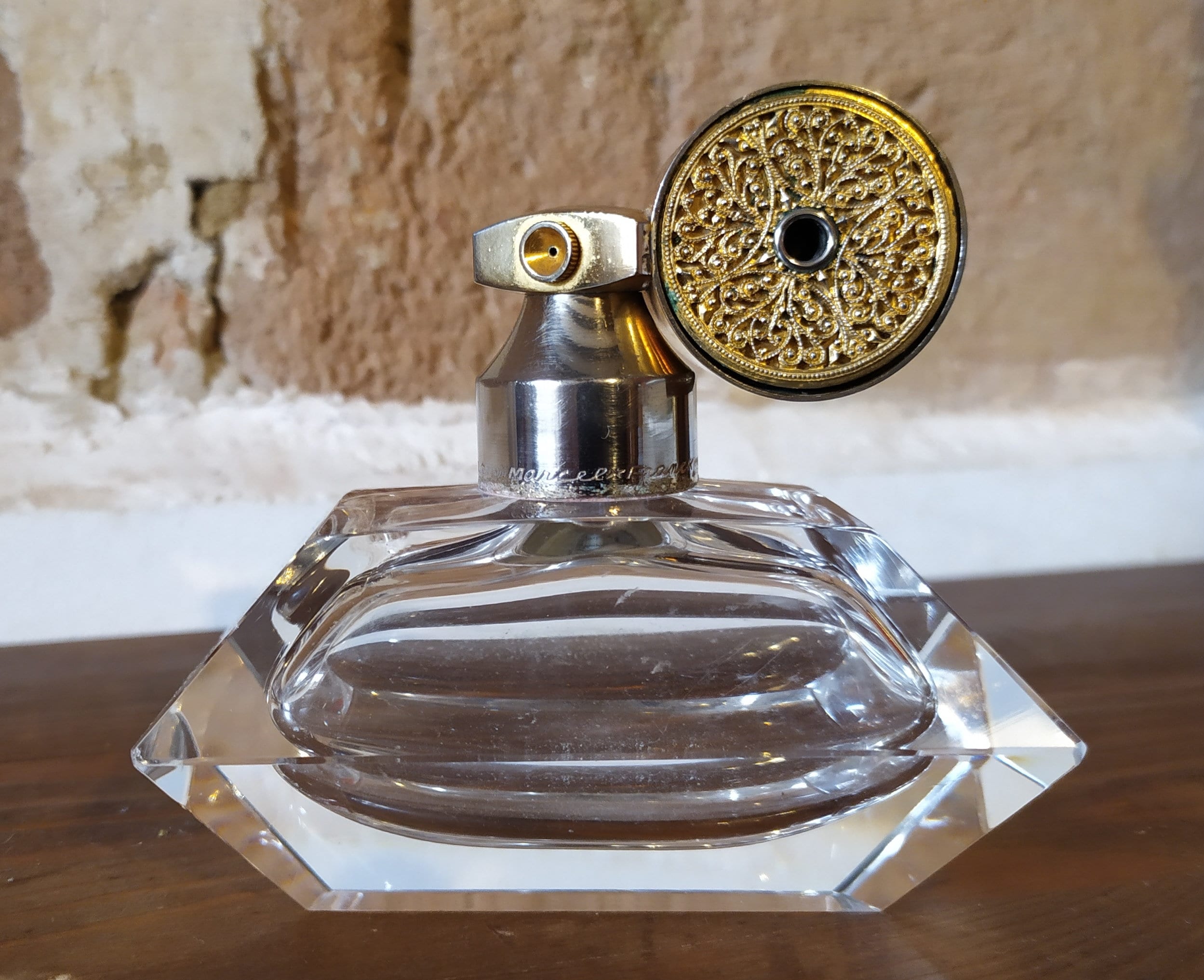 Midcentury Baccarat Perfume Atomizer by Marcel Franck, Escale