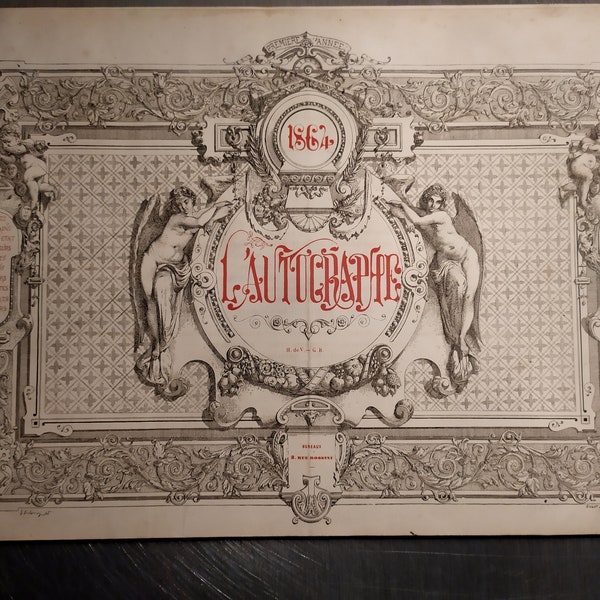 Buch L'AUTOGRAPHE 1864 gebundener Band Autogrammbriefe Persönlichkeiten Prominente seltene Schriften
