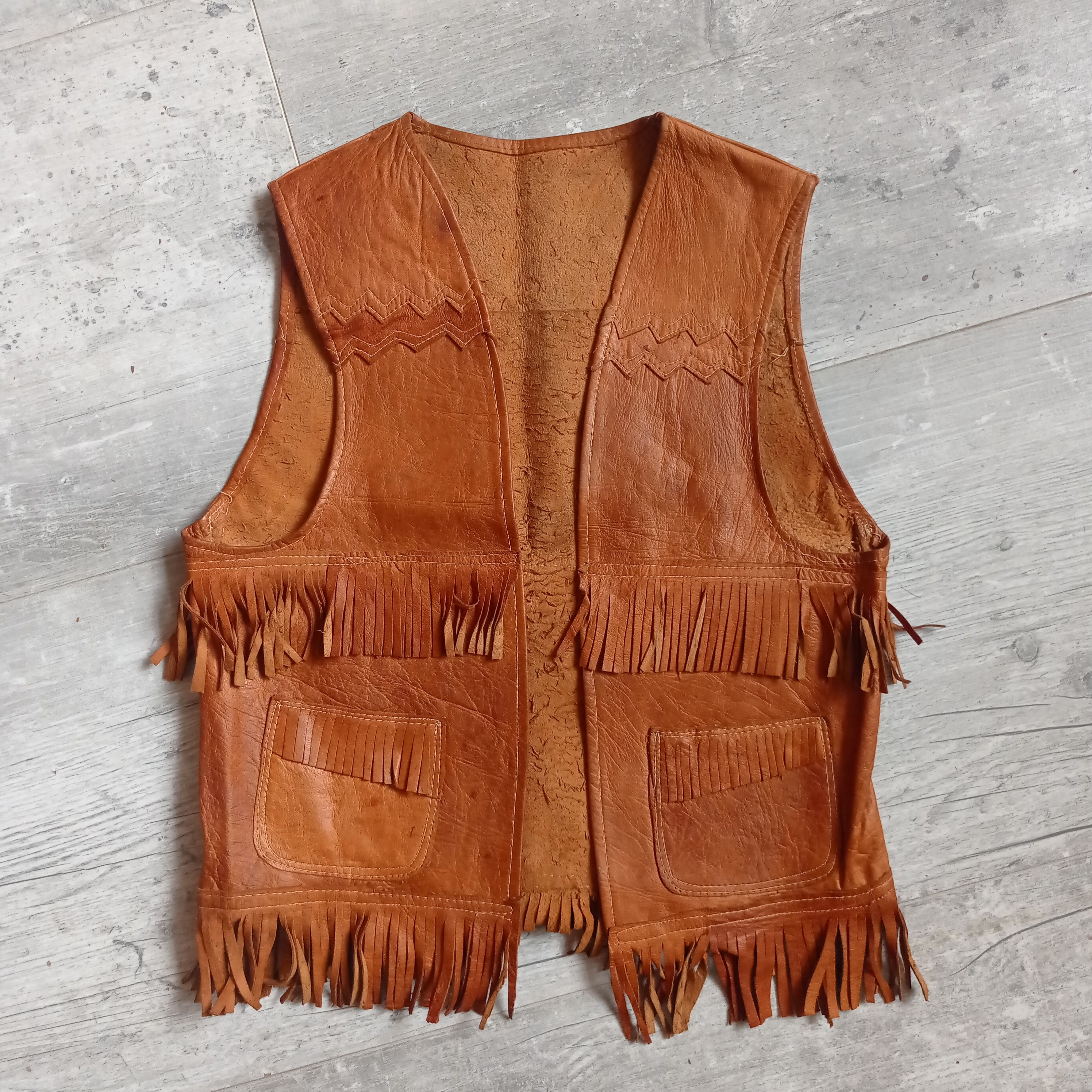 gilet sans manche western femme