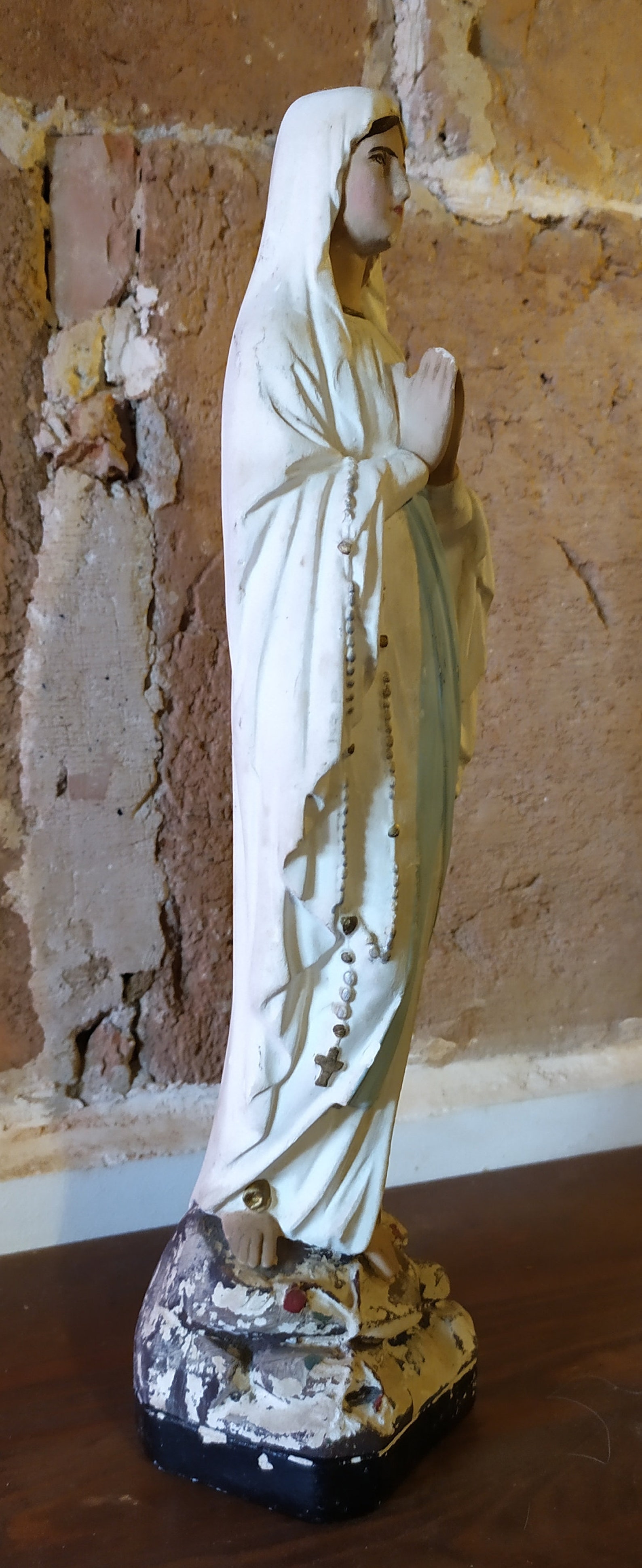 Ancienne statue Vierge Marie plâtre 1930 Antique statue Our Etsy