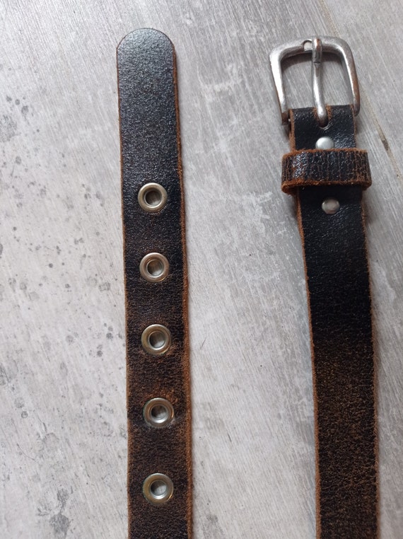 Ceinture en cuir vintage - MCS