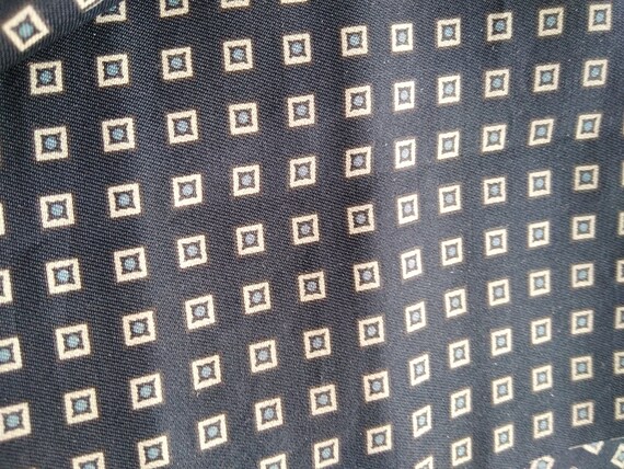 Men's Vintage Blue Silk Scarf,Men's Vintage Blue S