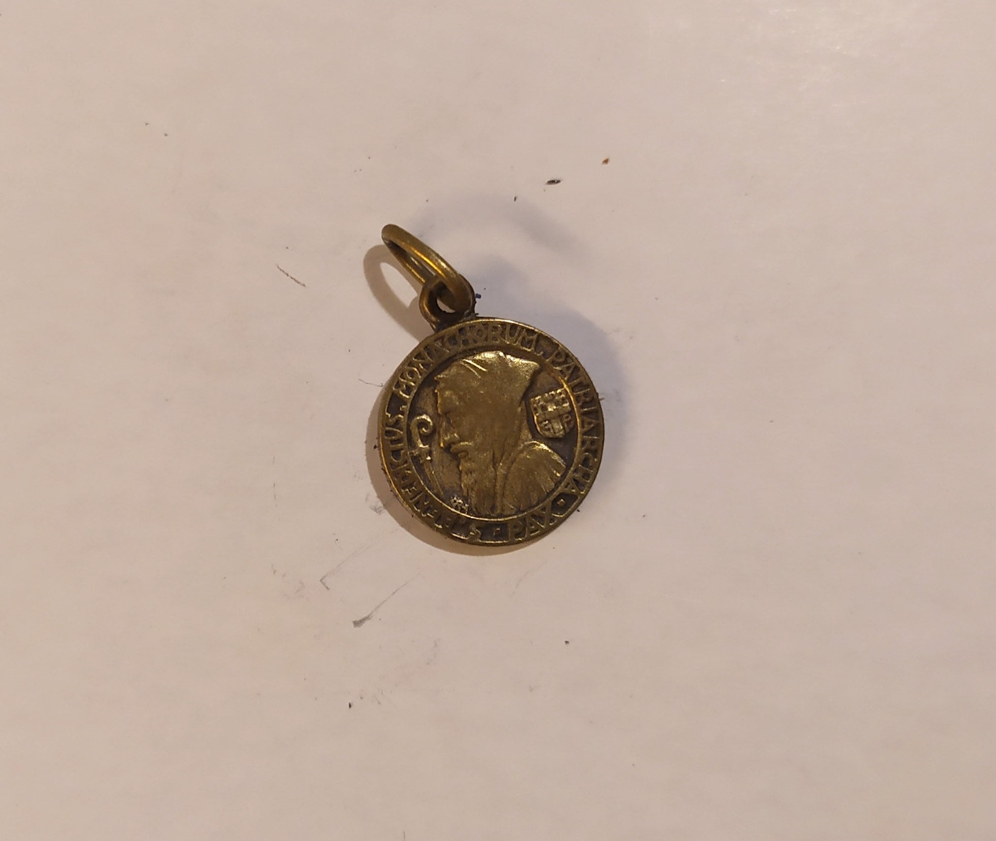 Rare Medaille Saint Benoit Medal French Vintage Religious Religiosa Sanctus Benedictus Benedict