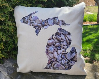 Petoskey Stones 18 inch pillow