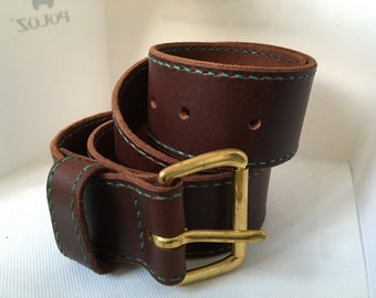 2 Inch Leather Belt - Etsy UK