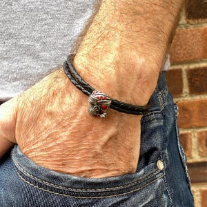 Unisex Bracelet, Leather and Silver Bracelet, Gift for Him or Her, Wrap Bracelet, Handmade Leather and Silver Handmade Jewellery for Men
