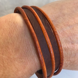 Leather Bracelet, Layered Leather Bangle, Unisex Leather Bracelet, Mans Leather Bracelet, Mens Jewellery, Unisex Jewellery, Cuff Jewellery