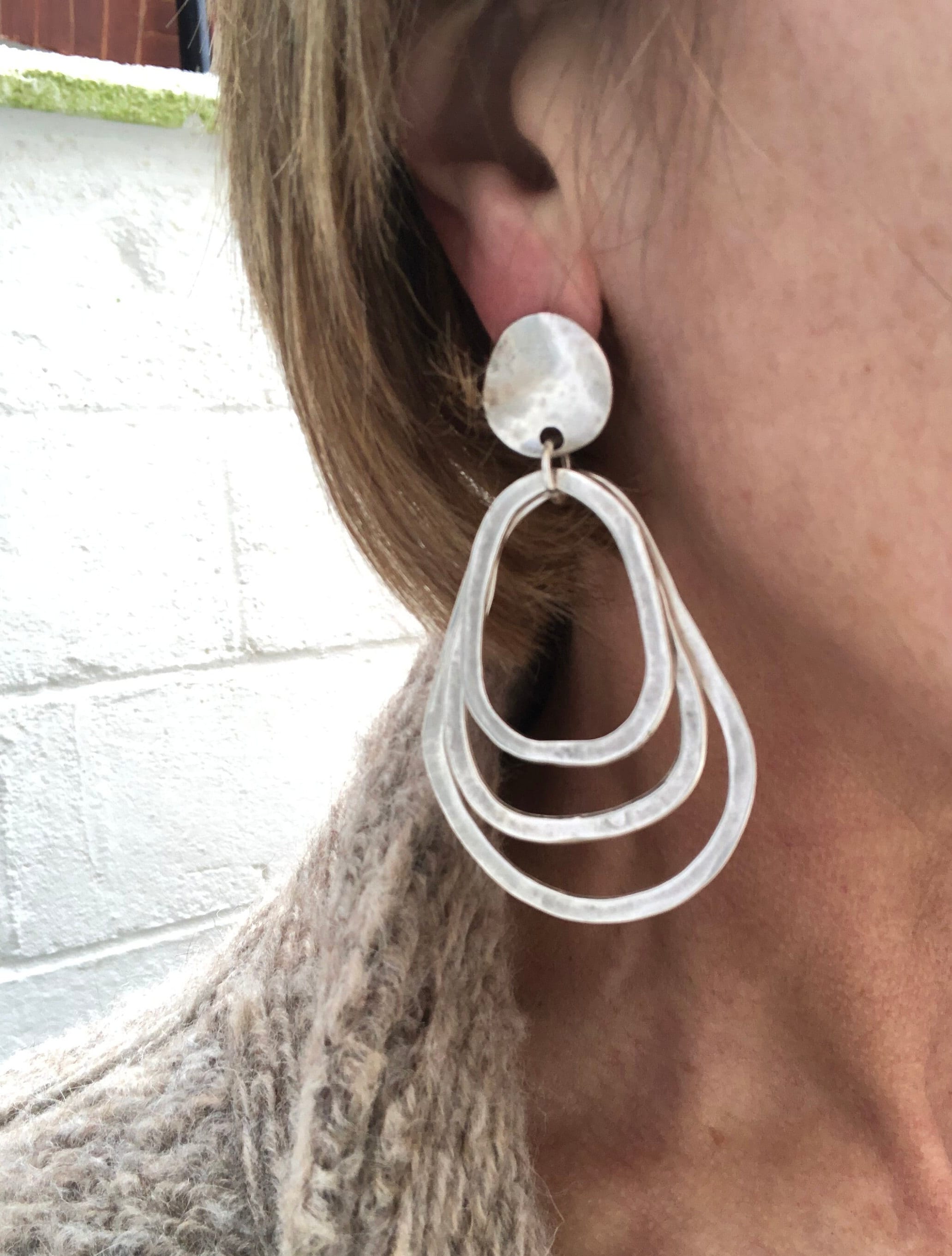 Earrings Paparazzi Accessories Paparazzi Acrylic Hoops Beach Oasis