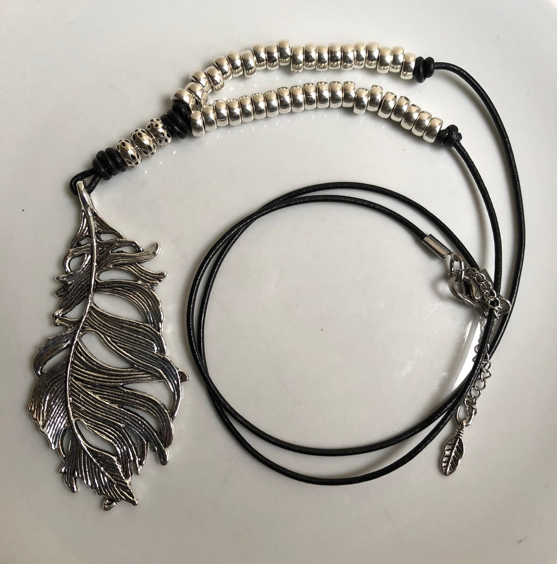 Collana Dreamcatcher Con Piuma E Cristalli - Lunga 70cm, Stile Bohemien, Perfetta Per Regali! - Foto 11