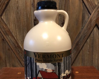 1 Quart Organic  Vermont Pure Maple Syrup, Made in Vermont USA, Free Shipping - Jug