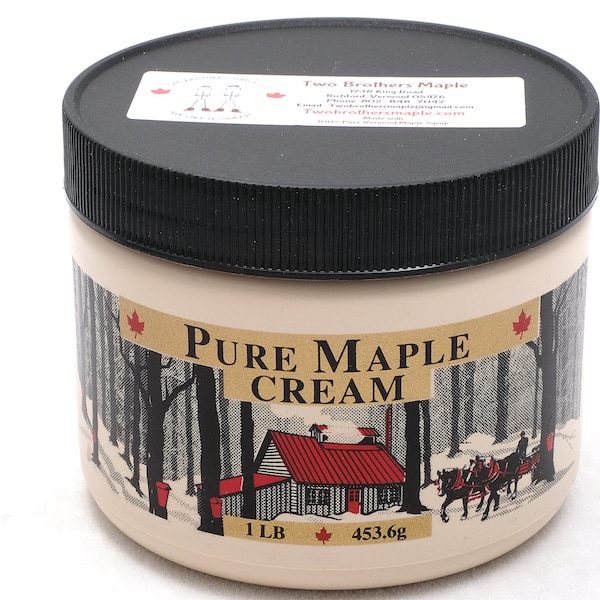 One Pound Pure Vermont Maple Cream