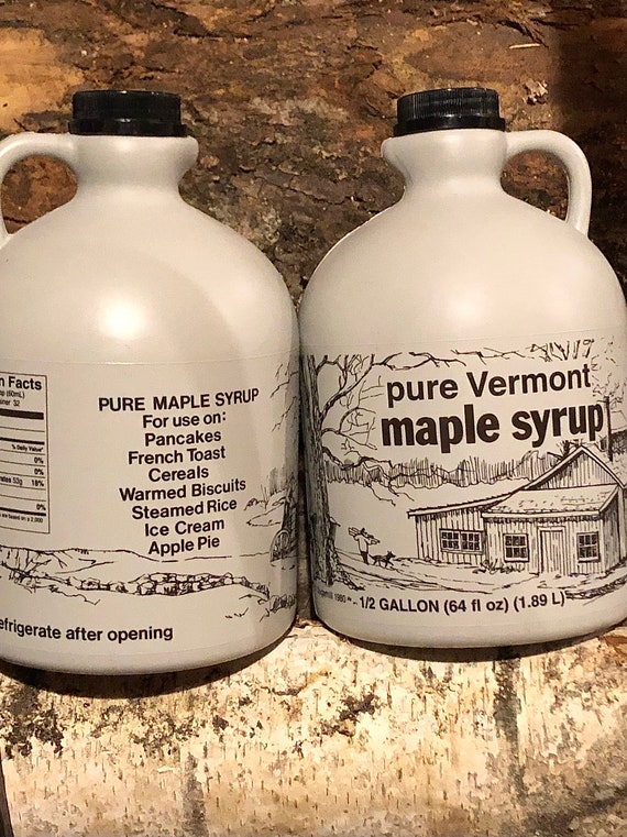 1 Gallon Organic Vermont Pure Maple Syrup, Free Shipping Jug 