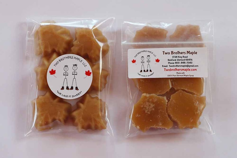 1 Pound Maple Candies made with 100% Pure Vermont Maple Syrup, Free Shipping