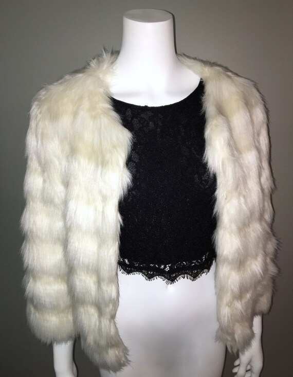 faux fur jacket size 22