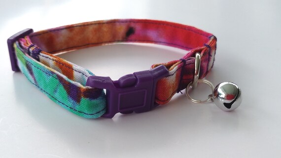 tie dye cat collar