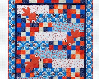 Digital Download Walkin/' The Line Fat-Quarter Quilt Pattern Beginning Quilt Pattern Easy Quilt To Sew Instant PDF Fat-Quarter Friendly