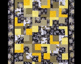 Enigma Fat-Quarter Quilt-Muster, Quilt-Anfang-Muster, einfach zu nähen Quilt, Fat-Quarter-freundlich, digitaler Download, Instant PDF