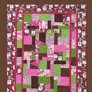 MishMash Fat-Quarter Quilt Pattern, Beginning Quilt Pattern, Easy Quilt To Sew, Fat-Quarter Friendly, Digital Download, Instant PDF