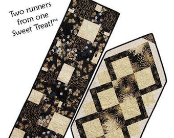 Shaken And Stirred Fat-Quarter Table Runners Pattern, Beginning Level, Easy To Sew, Fat-Quarter Friendly, Digital Download, Instant PDF