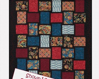 Another Look Fat-Quarter Quilt Pattern, Beginning Quilt Pattern, Easy To Sew Quilt, Fat-Quarter Friendly, Digital Download, Instant PDF