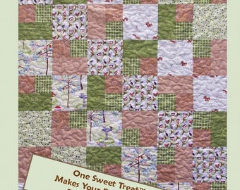 It&#39;s A Snap Fat-Quarter Quilt Pattern, Beginning Quilt Pattern, Easy Quilt To Sew, Fat-Quarter Friendly, Digital Download, Instant PDF